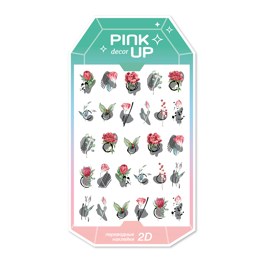 

Наклейки для ногтей PINK UP DECOR SUMMER COLLECTION 2D переводные тон 129