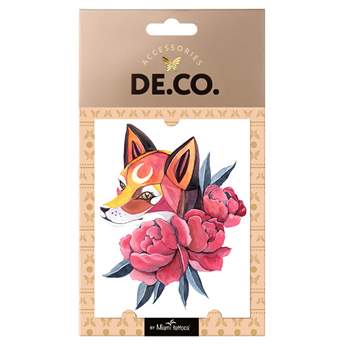 

Татуировка для тела DE.CO. WATERCOLOR STORY by Miami tattoos переводная Florish fox