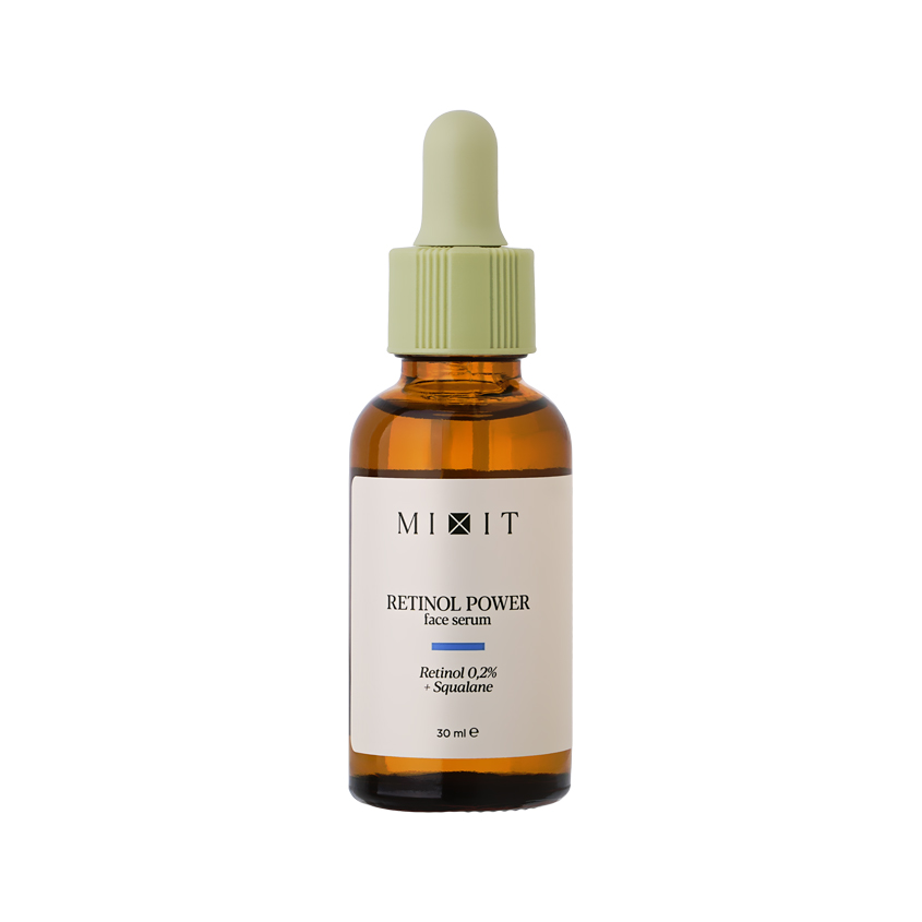 Сыворотка для лица MIXIT Retinol Power ночная с ретинолом и скваланом обновляющая 30 мл