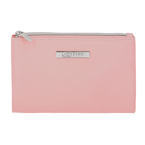 Косметичка LADY PINK BASIC must have плоская пудровая