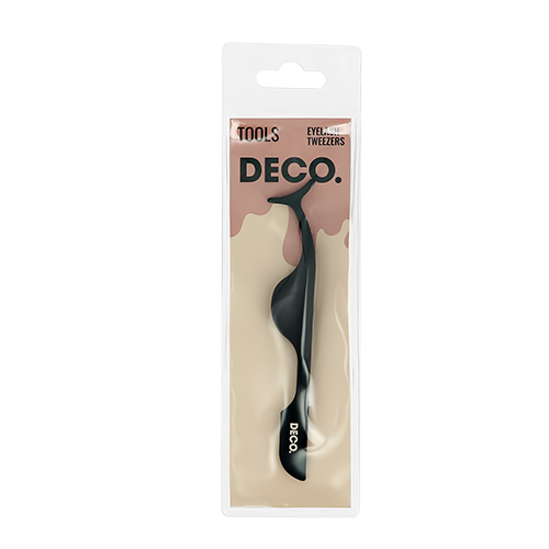 Пинцет для накладных ресниц `DECO.` soft touch