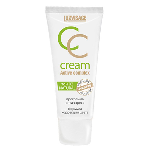 Крем тональный для лица LUXVISAGE CC CREAM тон 2