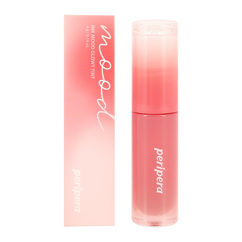 PERIPERA Тинт для губ PERIPERA INK MOOD GLOWY TINT жидкий тон 01 best beige menu блеск тинт