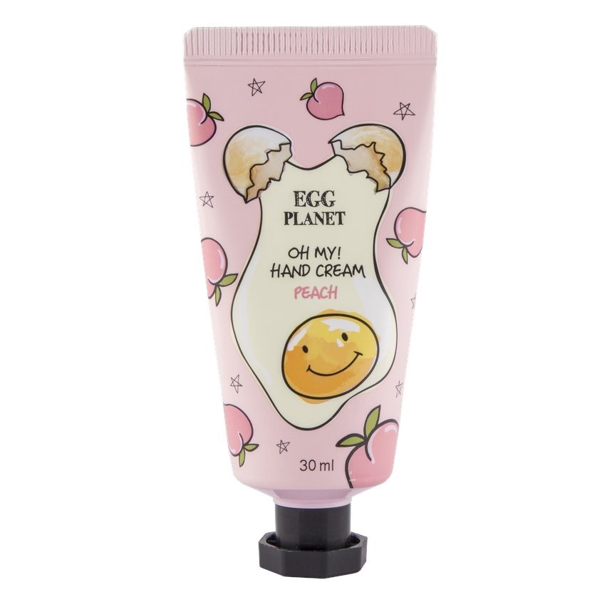 egg planet крем для рук egg planet oh my hand cream банан 30 мл Крем для рук EGG PLANET OH MY! HAND CREAM Персик 30 мл