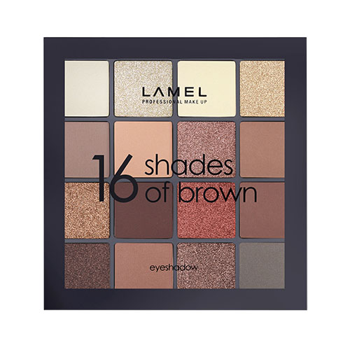 

Набор теней для век LAMEL PROFESSIONAL 16 SHADES OF BROWN тон 16-1