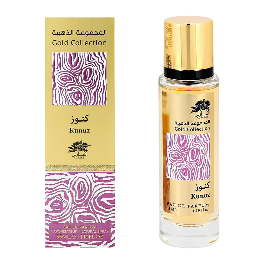 AL FARES Парфюмерная вода AL FARES GOLD COLLECTION kunuz 35 мл emper al fares парфюмерная вода unisex nahr al oud patchouli 100 мл