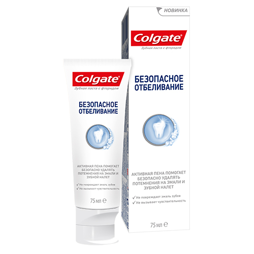 

Паста зубная COLGATE БЕЗОПАСНОЕ ОТБЕЛИВАНИЕ 75 мл