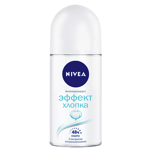 

Део-ролл жен. NIVEA ЭФФЕКТ ХЛОПКА антиперспирант 50 мл