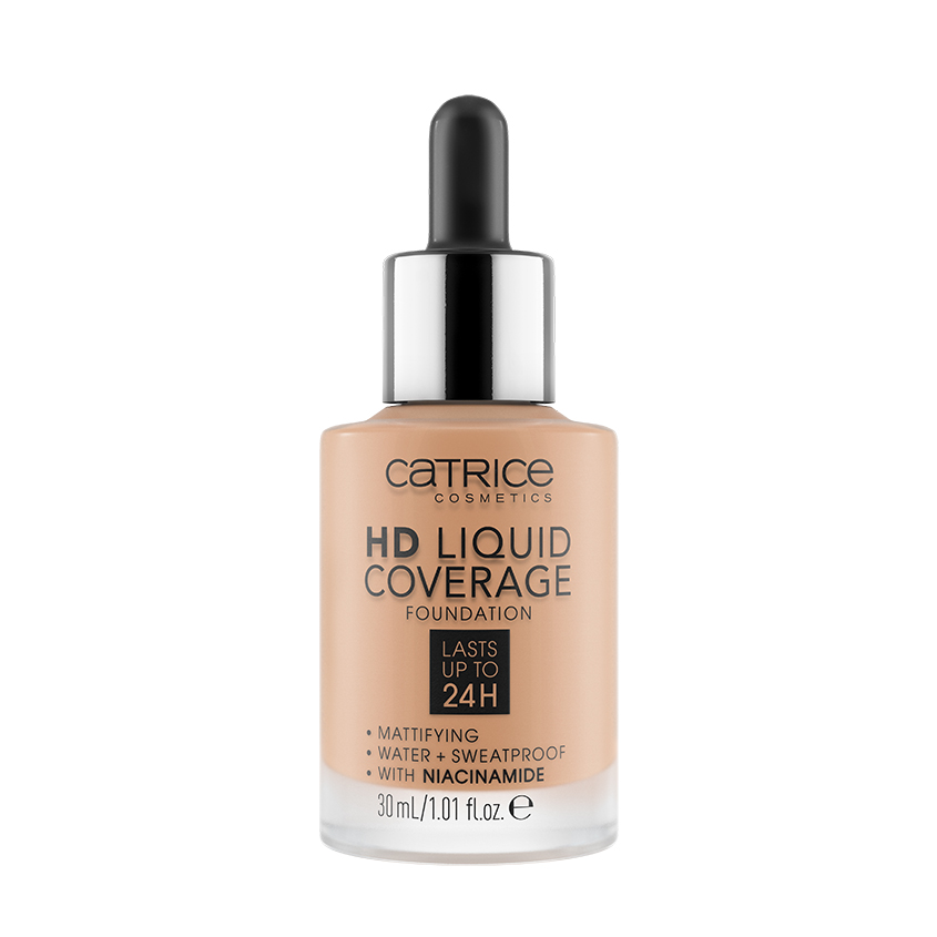 CATRICE Основа тональная для лица CATRICE HD LIQUID COVERAGE тон 040 Warm Beige