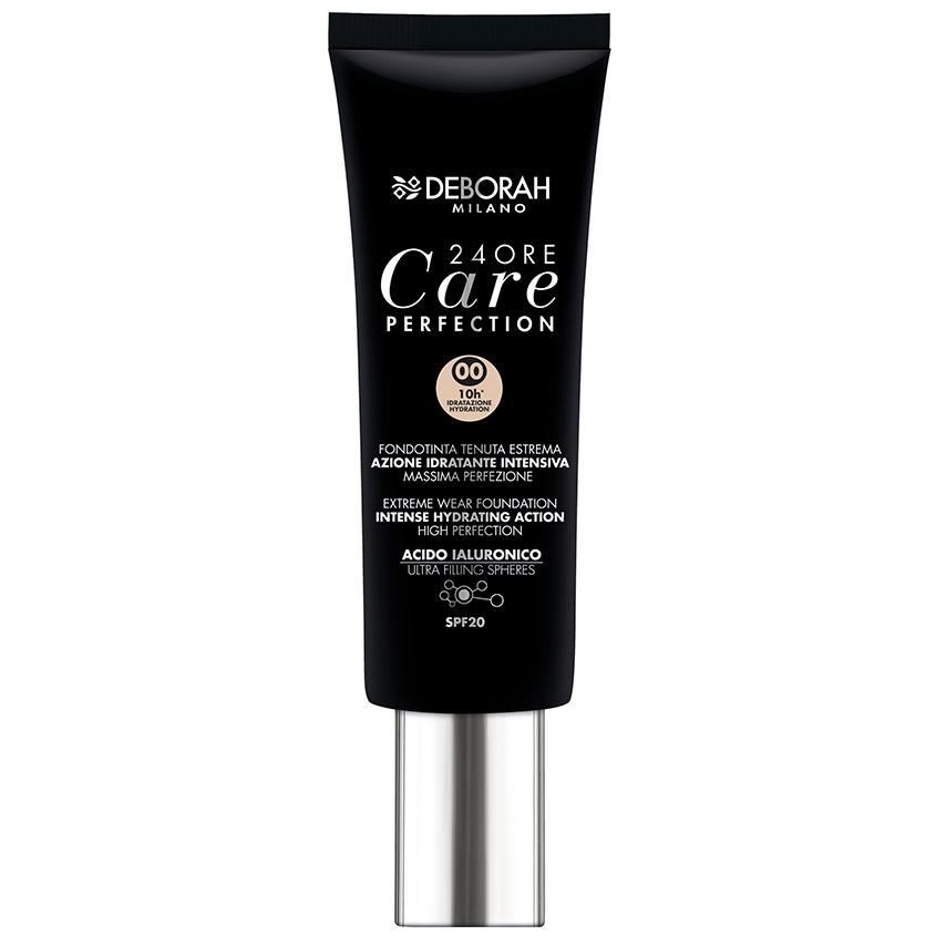 DEBORAH Крем тональный для лица DEBORAH 24ORE CARE PERFECTION EXTREME WEAR тон 00 слоновая кость