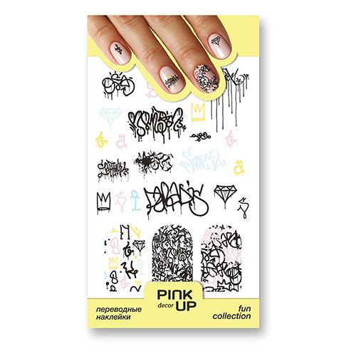 

Наклейки для ногтей PINK UP DECOR FUN переводные тон 746