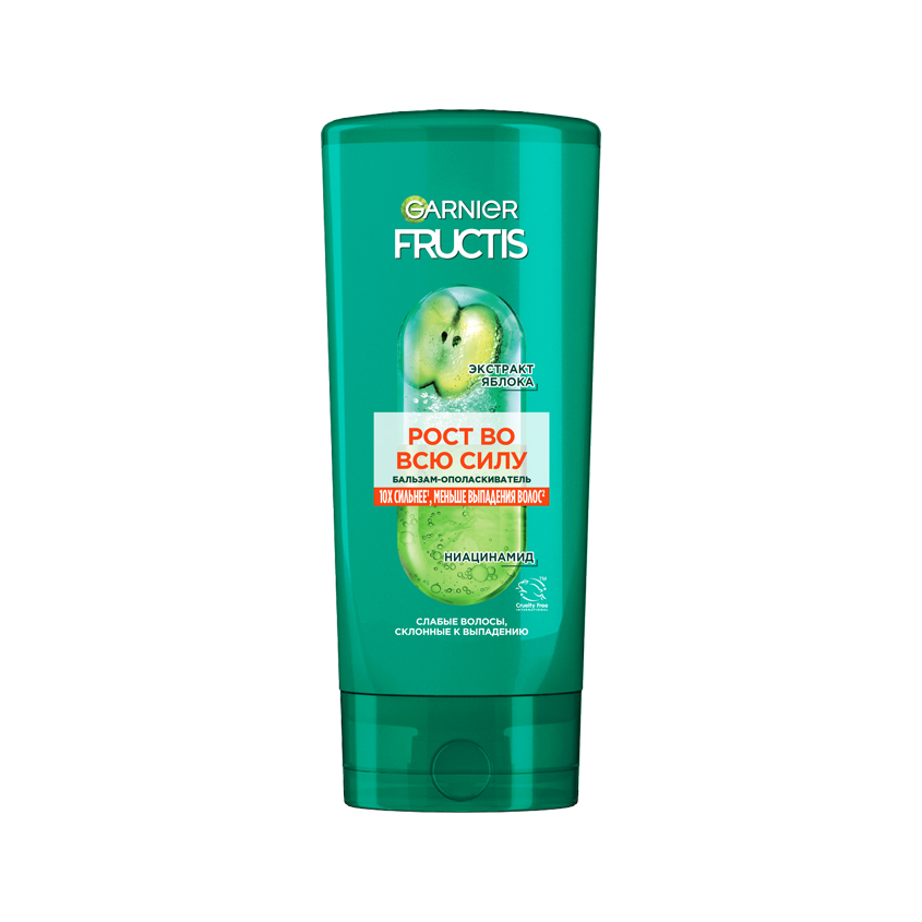 Бальзам-ополаскиватель для волос GARNIER FRUCTIS РОСТ ВО ВСЮ СИЛУ для ослабленных волос, склонных к выпадению 200 мл