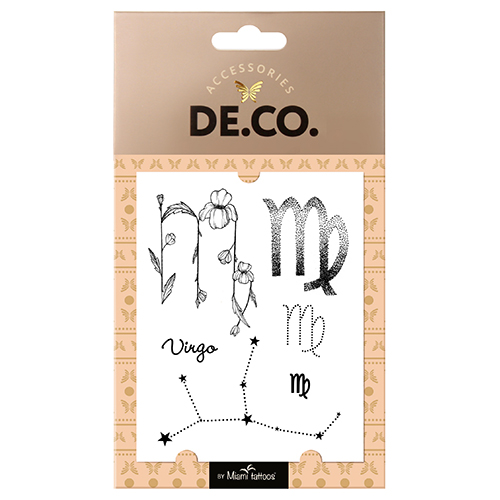 

Татуировка для тела DE.CO. ZODIAC by Miami tattoos переводная Дева