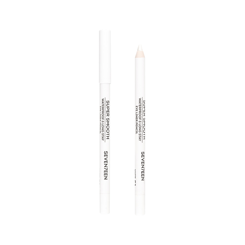 Карандаш для глаз SEVENTEEN SUPER SMOOTH W/P&LONGSTAY водостойкий с витамином Е тон 51 Матовый белый