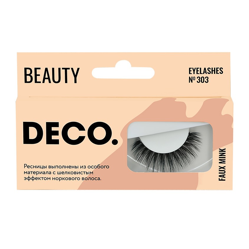 DECO. Накладные ресницы DECO. FAUX MINK с эффектом норки №303 накладные ресницы deco faux mink с эффектом норки 305