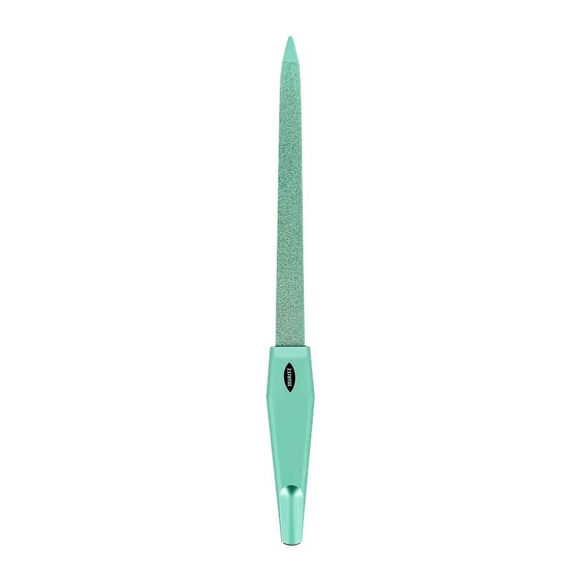 Пилка для ногтей `MORITZ` двусторонняя с сапфировым напылением (цветная) 17 см