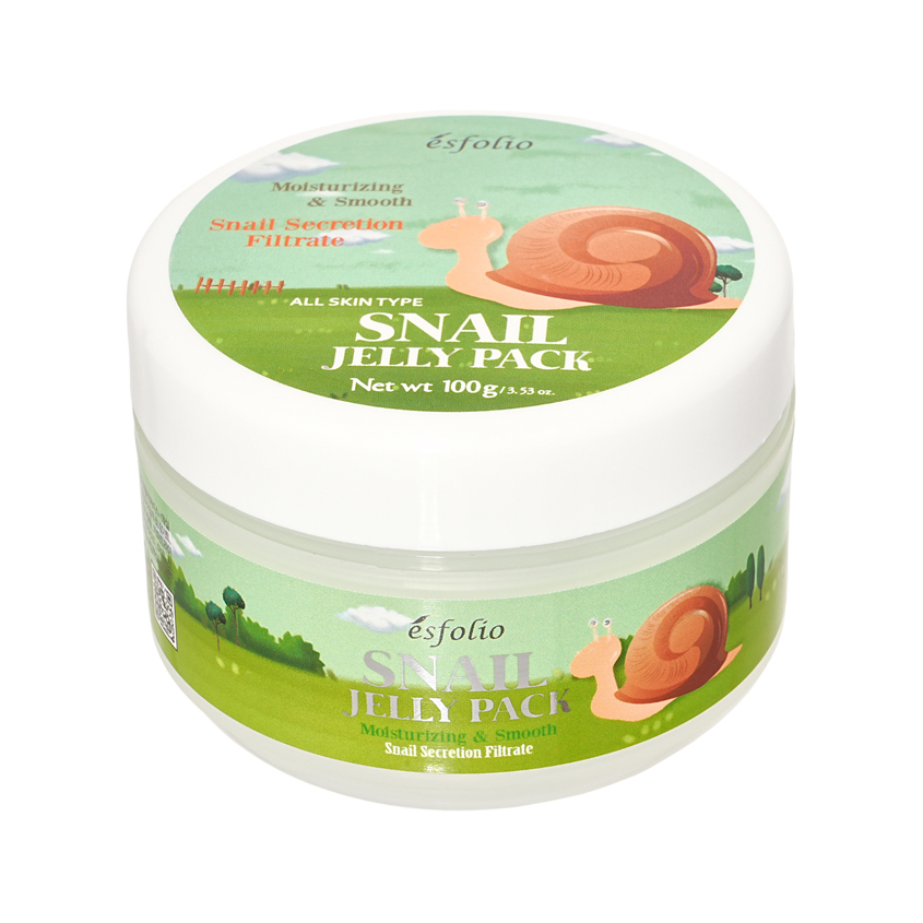 Ночная маска для лица ESFOLIO с экстрактом секрета улитки 100 г