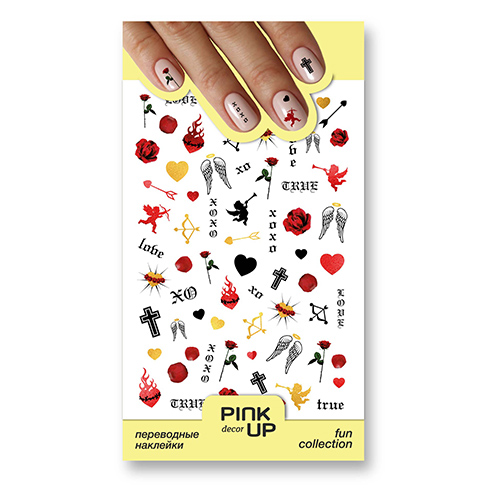 

Наклейки для ногтей PINK UP DECOR FUN переводные тон 737