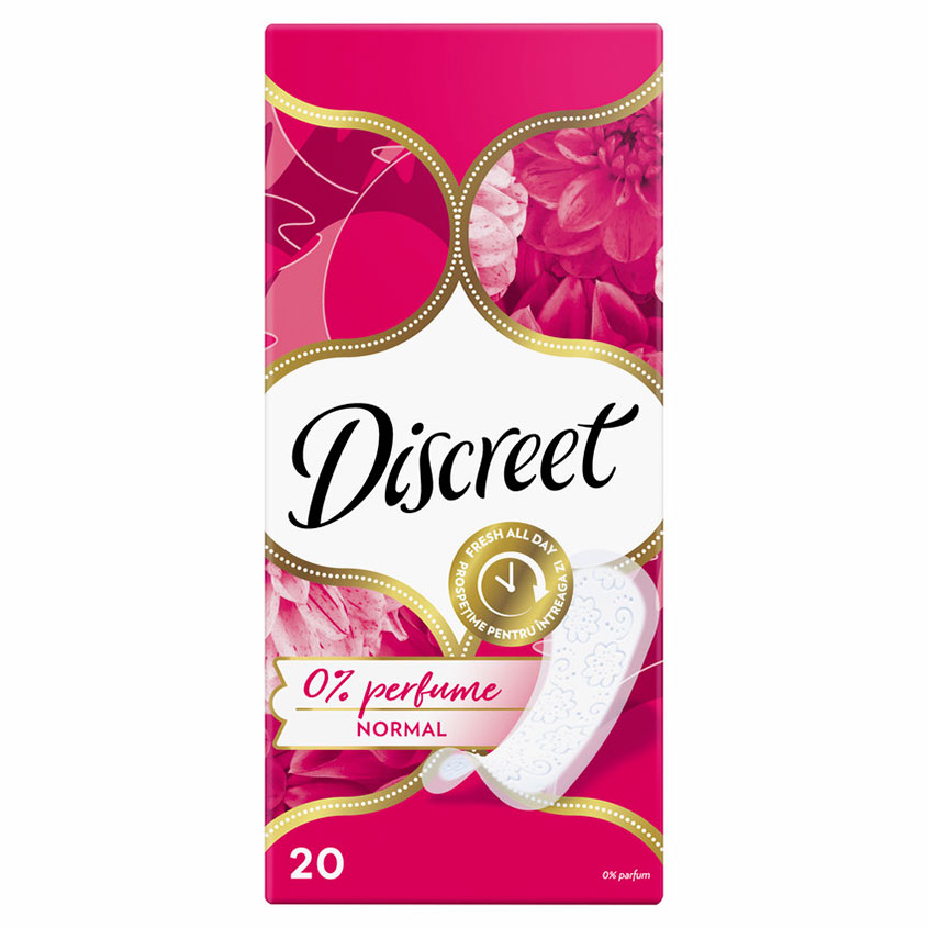 DISCREET Прокладки ежедневные DISCREET Normal Single 20 шт discreet прокладки ежедневные discreet no perfume 20 шт