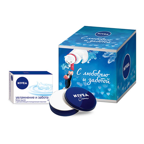 

Набор подарочный NIVEA увлажняющий крем 75 мл, крем-мыло 100 г
