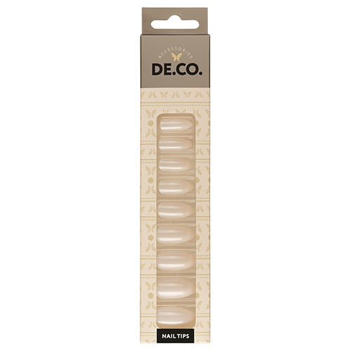 

Набор накладных ногтей DE.CO. ESSENTIAL LONG glossy nude 24 шт + клеевые стикеры 24 шт