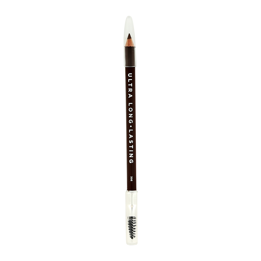 Карандаш для бровей PARISA MASTER BROWN PENCIL тон 306 шоколадно-коричневый - фото 1