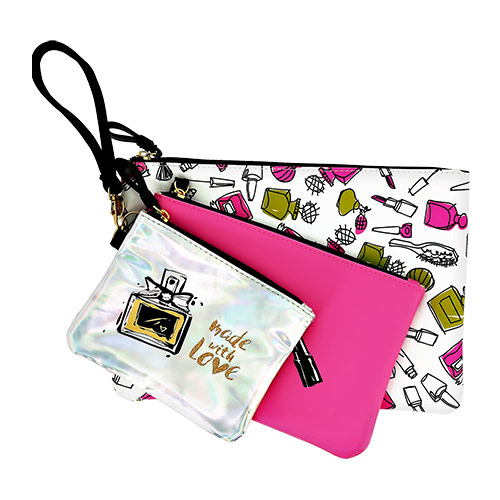 

Набор плоских косметичек LADY PINK MERMAID Косметика 3 шт