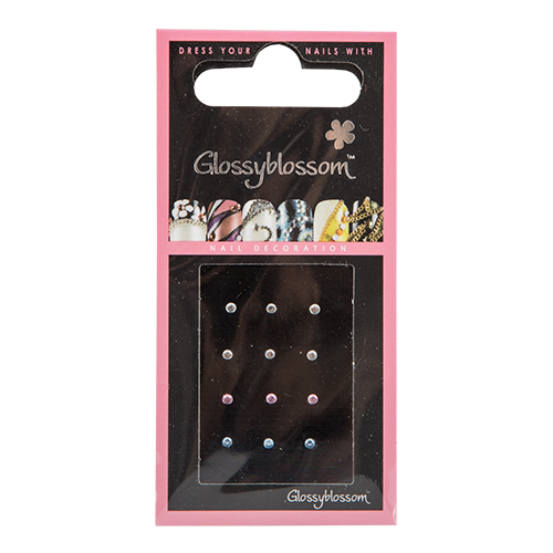 

Стразы для ногтей GLOSSYBLOSSOM самоклеющиеся акриловые большие круглые