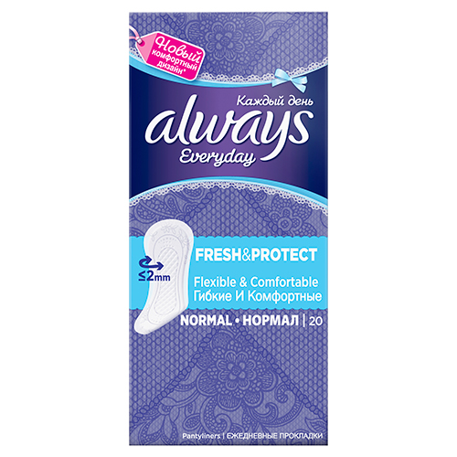

Прокладки ежедневные ALWAYS Normal дышащие 20 шт