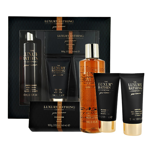 

Набор подарочный мужской THE LUXURY BATHING BY GRACE COLE POUR HOMME мыло 100 г, шампунь для волос 50 мл, гель для душа 250 мл, крем для лица 50 мл