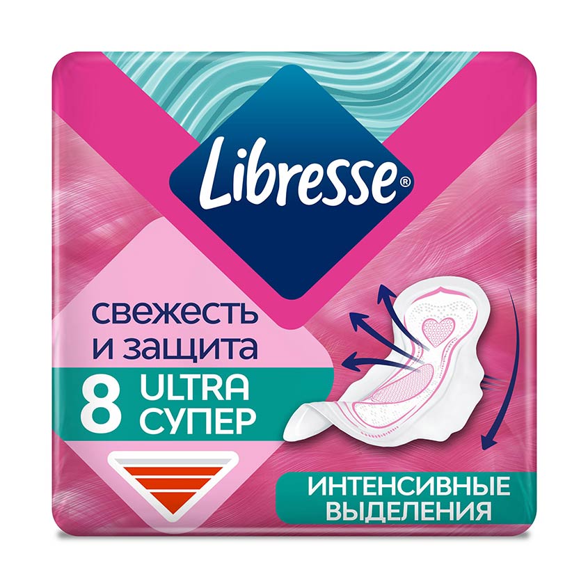 Прокладки гигиенические `LIBRESSE` ULTRA SUPER WING 8 шт