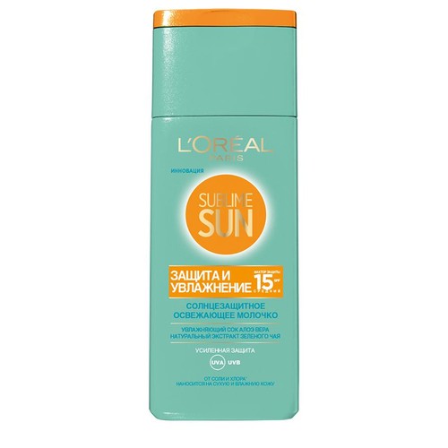 

Солнцезащитное молочко для тела LOREAL SUBLIME SUN ЗАЩИТА И УВЛАЖНЕНИЕ освежающее SPF-15 200 мл