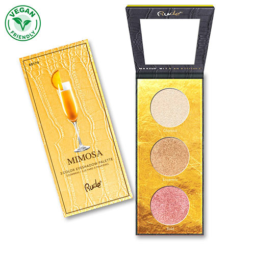 

Палетка для макияжа лица RUDE COCKTAIL PARTY COLLECTION тени для век, хайлайтер тон mimosa