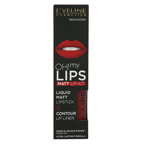 Набор для губ `EVELINE` OH MY LIPS тон 05 (помада, карандаш)