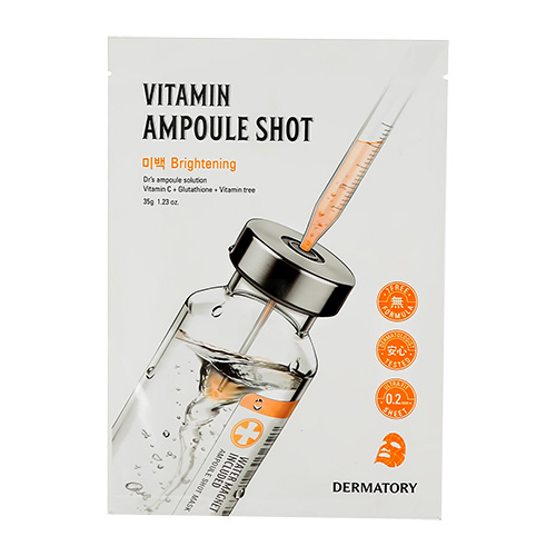 

Маска для лица DERMATORY AMPOULE SHOT с витаминами для сияния кожи 35 г