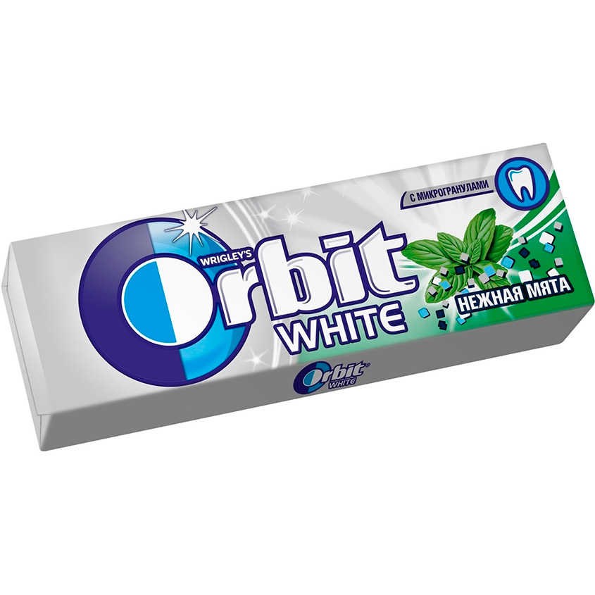 

Жевательная резинка ORBIT Нежная мята 13,6 г