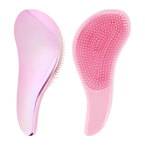 

Расческа LADY PINK DETANGLING BRUSH распутывающая перламутровая розовая с ручкой
