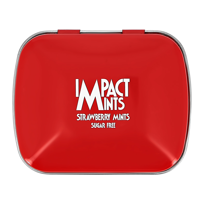 Освежающее драже `IMPACT MINTS` без сахара со вкусом клубники 14 г