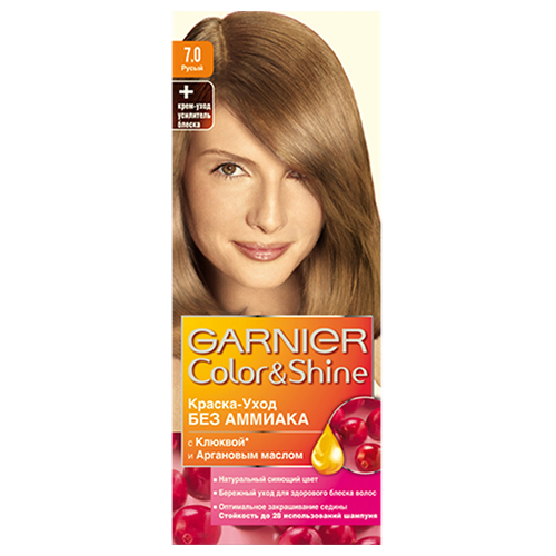 

Краска для волос GARNIER COLOR & SHINE тон 7.0 Русый