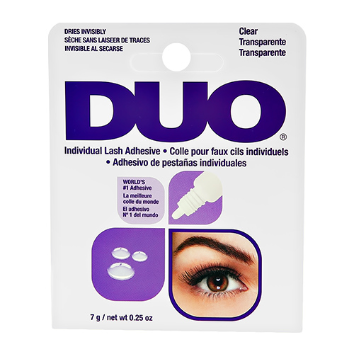 DUO Клей для пучков DUO прозрачный 7 г duo lash adhesive individual dark 0 25 oz 7 ml
