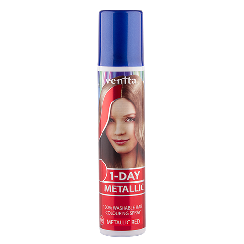 VENITA Спрей для волос оттеночный VENITA 1-DAY METALLIC тон Metallic Red красный металлик 50 мл