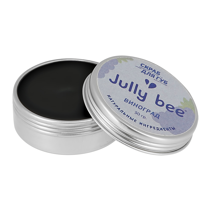 Скраб для губ `JULLY BEE` Виноград (сахарный) 25 г