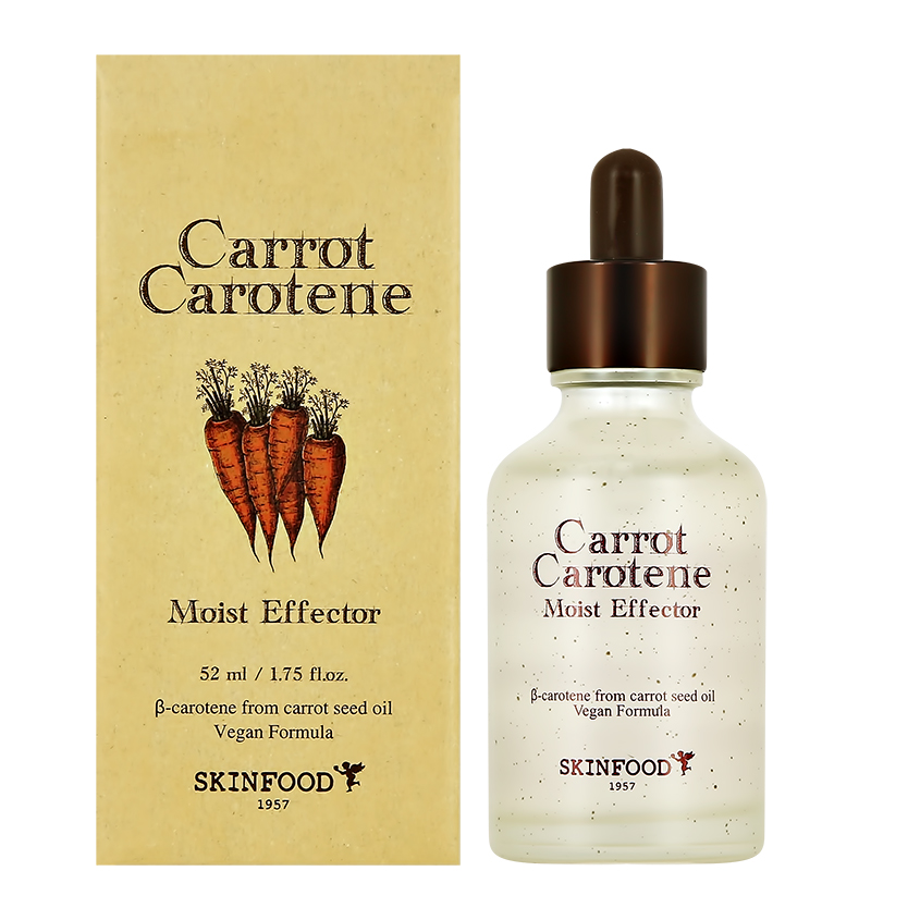 Сыворотка для лица SKINFOOD CARROT CAROTENE с экстрактом и маслом моркови увлажняющая 52 мл скрабы и пилинги skinfood диски для лица carrot carotene с экстрактом и маслом моркови успокаивающие