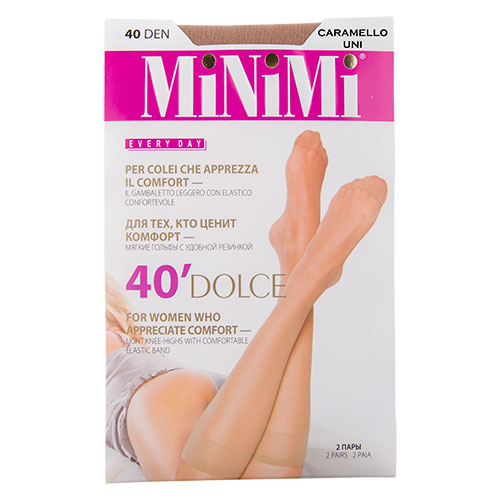  Гольфы женские MINIMI DOLCE 40 den Caramello 2 пары