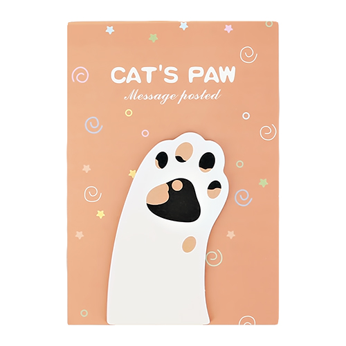 

Стикеры фигурные FUN CATS PAW orange