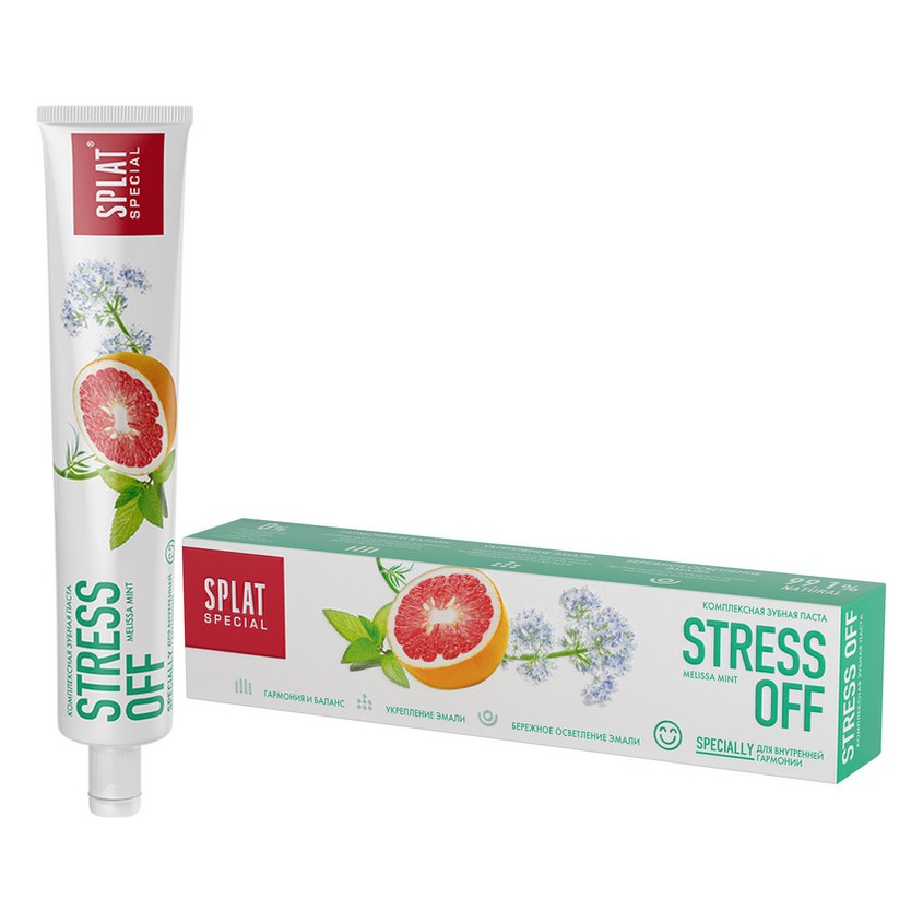 Паста зубная SPLAT SPECIAL Stress off с эфирными маслами и экстрактом грейпфрута 75 мл