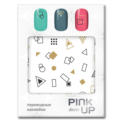 

Наклейки для ногтей PINK UP DECOR белая упаковка тон 620