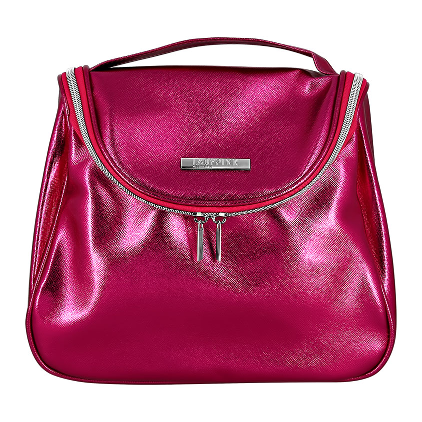 LADY PINK Косметичка-сундучок LADY PINK LIMITED COLOR must have цвет малиновый металлик