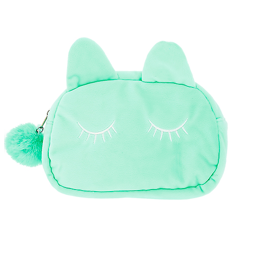 

Косметичка LADY PINK Котик мятная