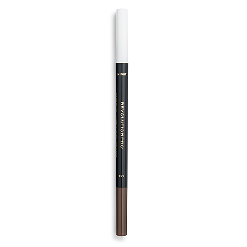 Маркер для бровей `REVOLUTION PRO` DAY & NIGHT BROW PEN с сывороткой тон warm brown